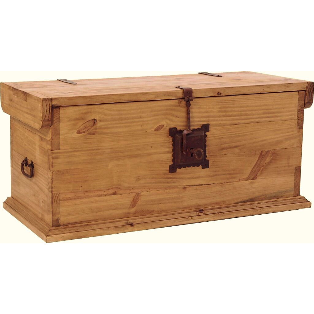 Truhe Mexico Möbel Landhaus Pinie Honig 10027 1