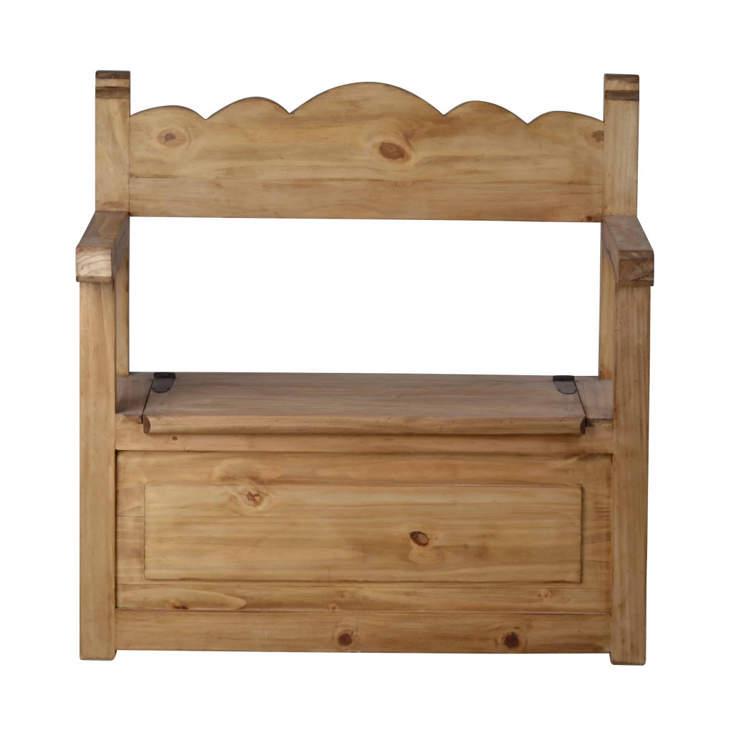 Truhenbank Mexico Möbel Landhaus Pinie Honig