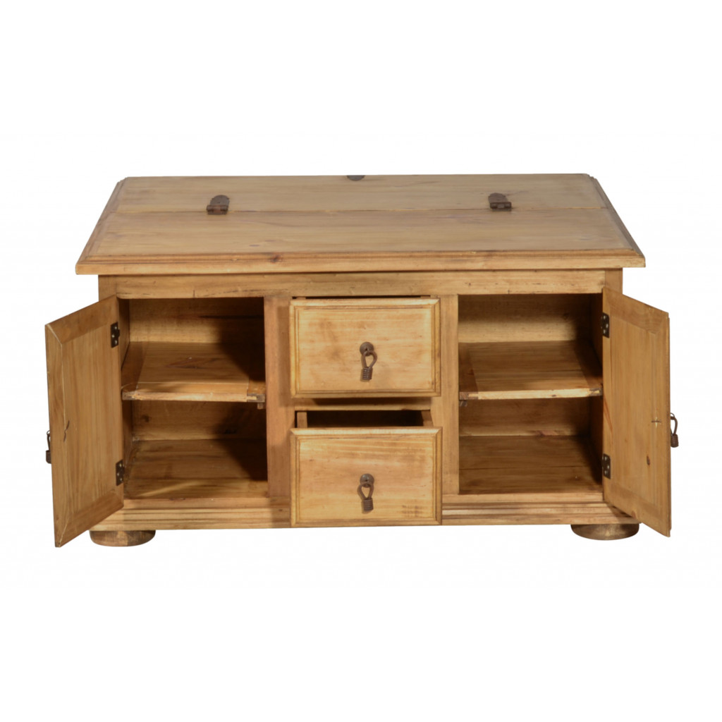 Truhentisch Mexico Möbel Landhaus Pinie Honig