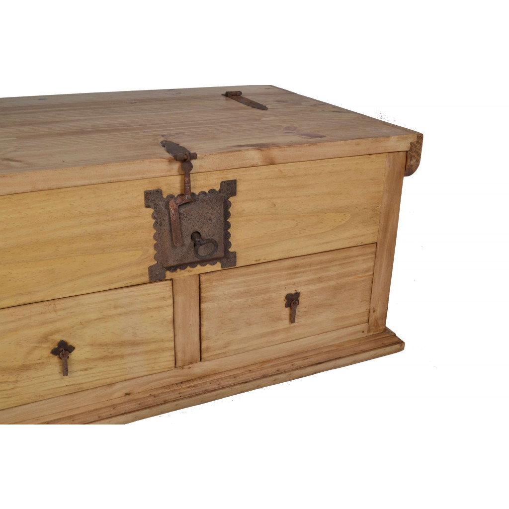 Truhentisch Mexico Möbel Landhaus Pinie Honig