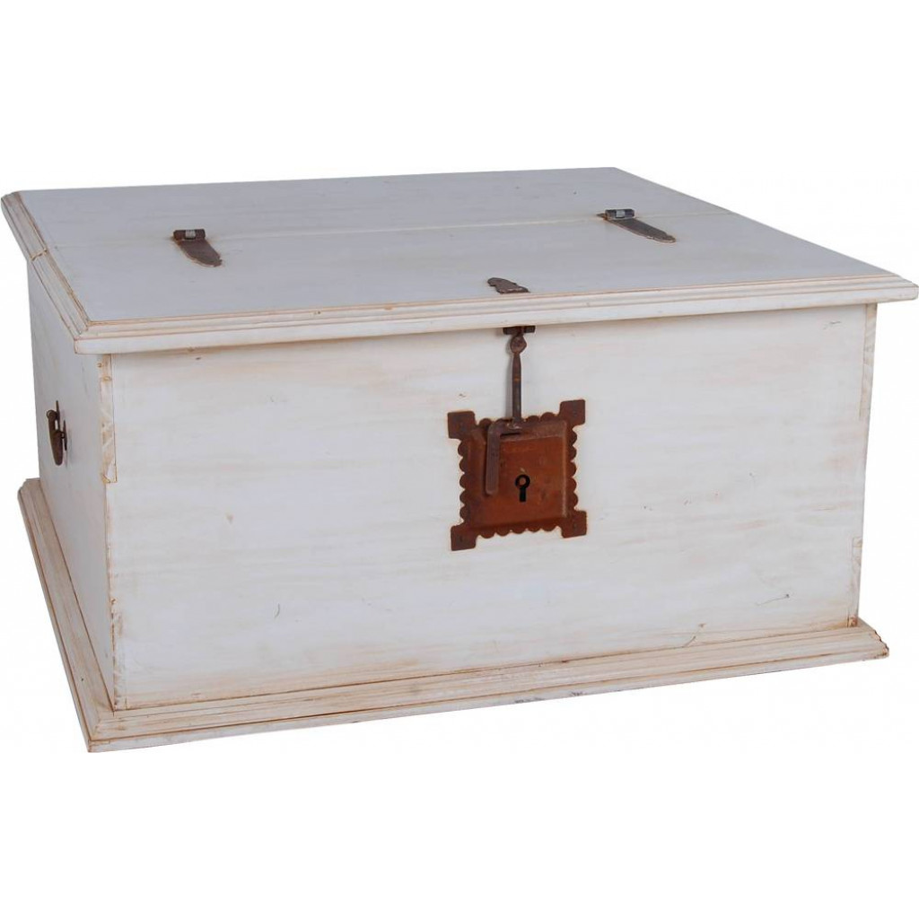 Truhentisch Mexico Möbel Landhaus Pinie Weiß