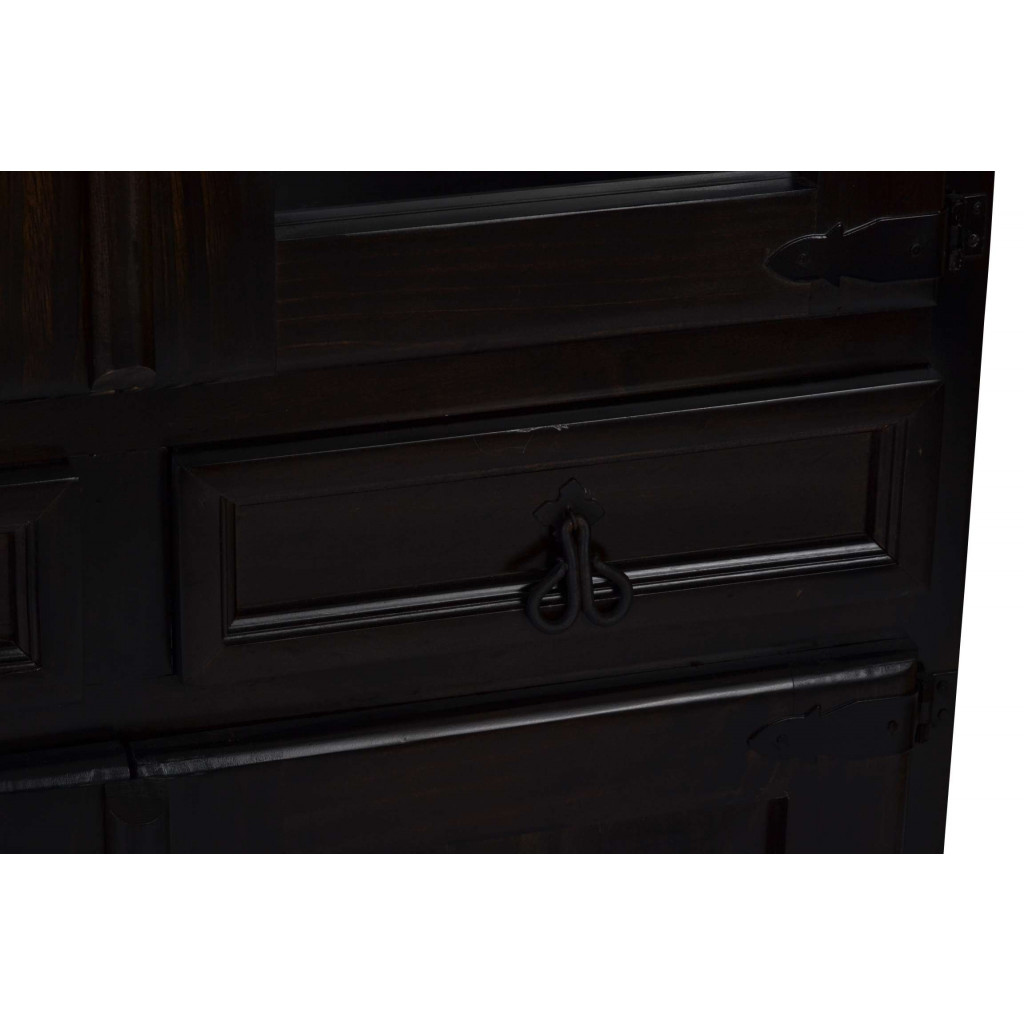 Vitrine Mexico Möbel Kolonialstil Pinie Kolonialstil