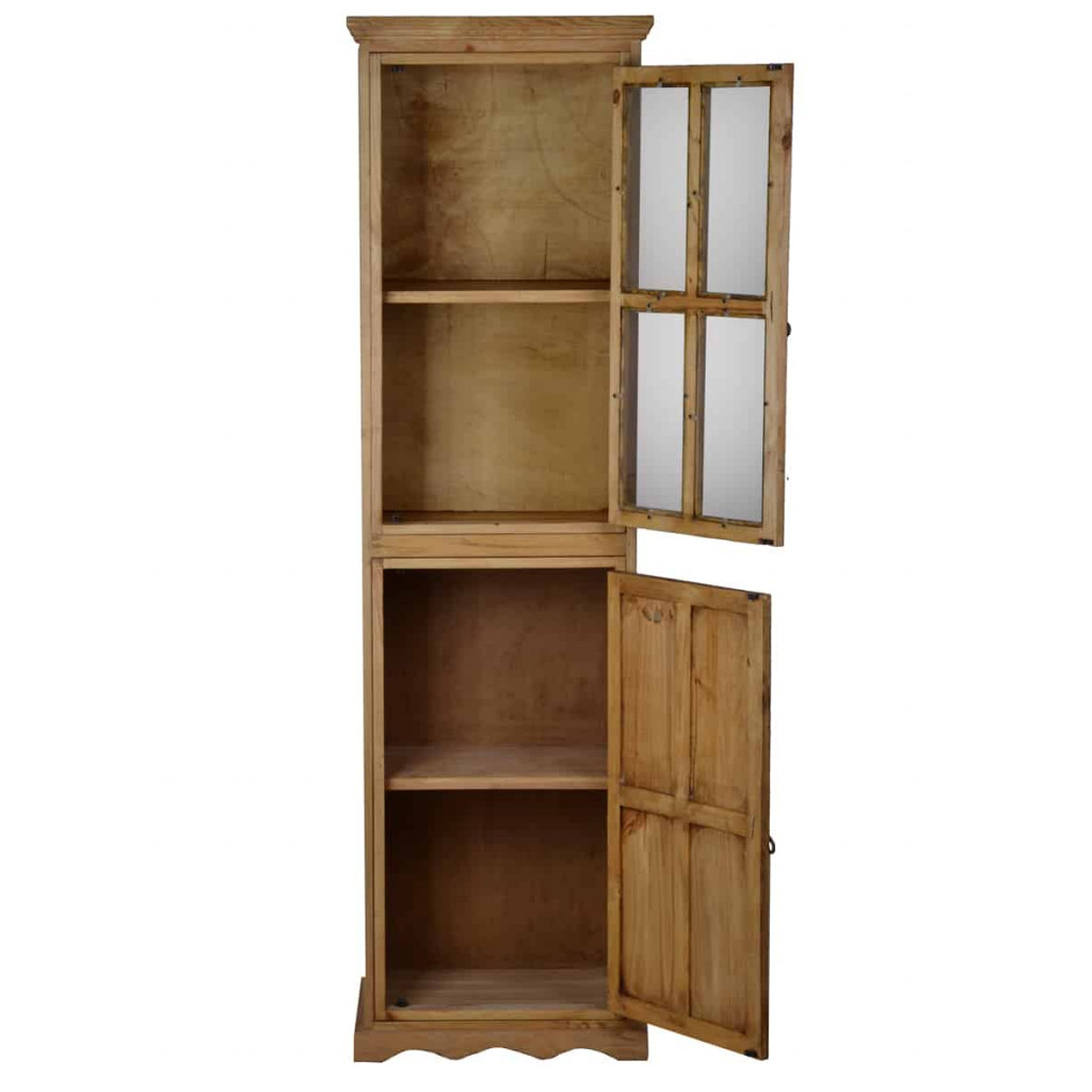 Vitrine Mexico Möbel Landhaus Pinie Honig