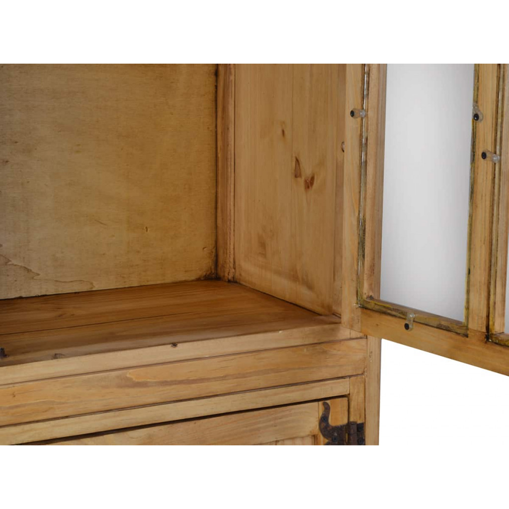 Vitrine Mexico Möbel Landhaus Pinie Honig