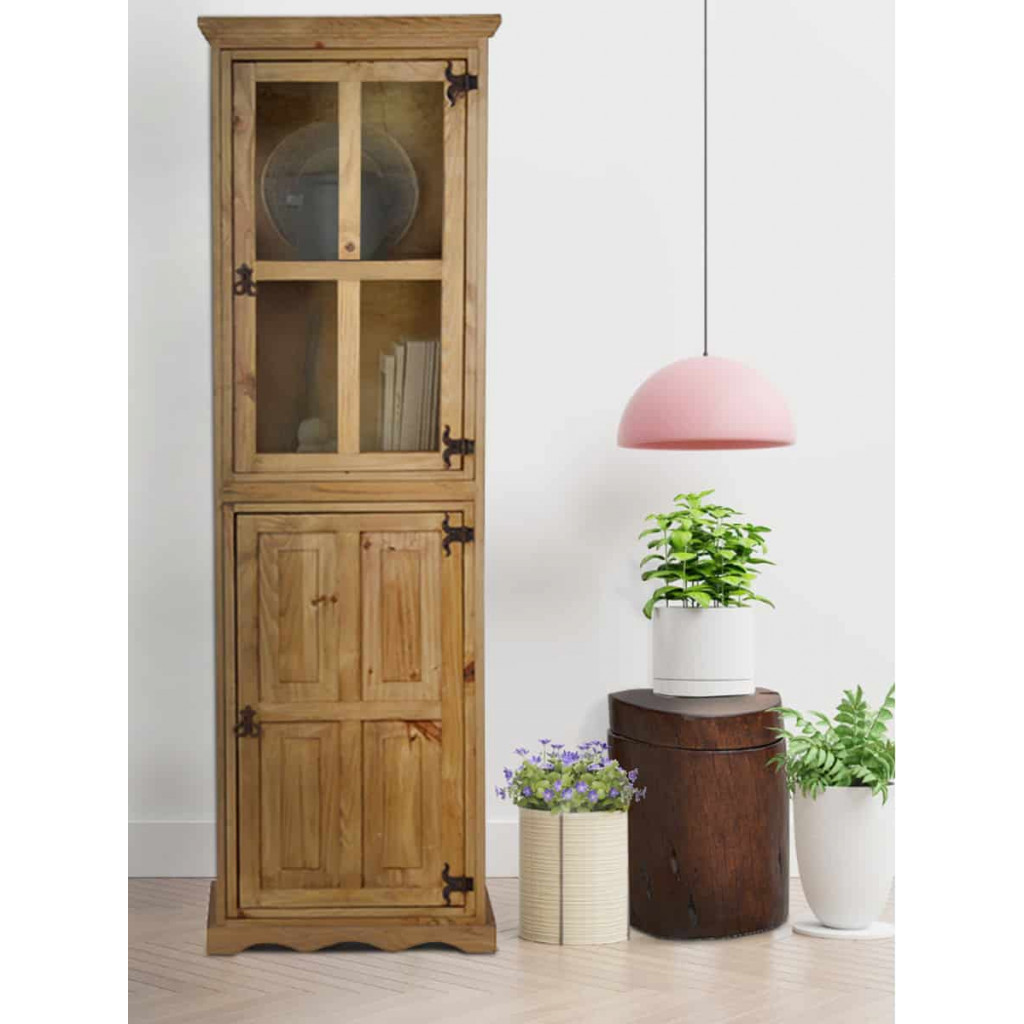 Vitrine Mexico Möbel Landhaus Pinie Honig