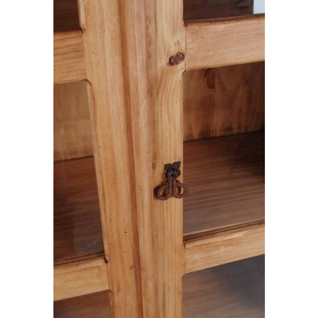 Vitrine Mexico Möbel Landhaus Pinie Honig