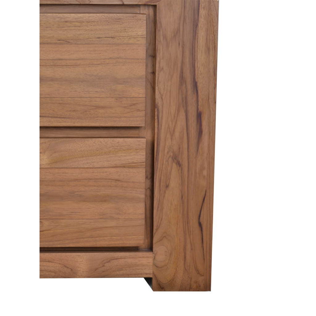 Nachttisch Maharaja Modern Teak Dunkelbraun