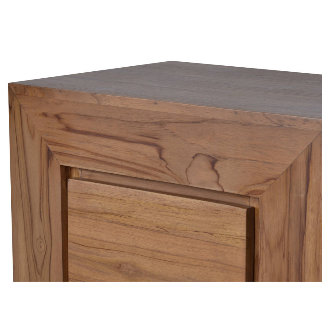 Nachttisch Maharaja Modern Teak Dunkelbraun