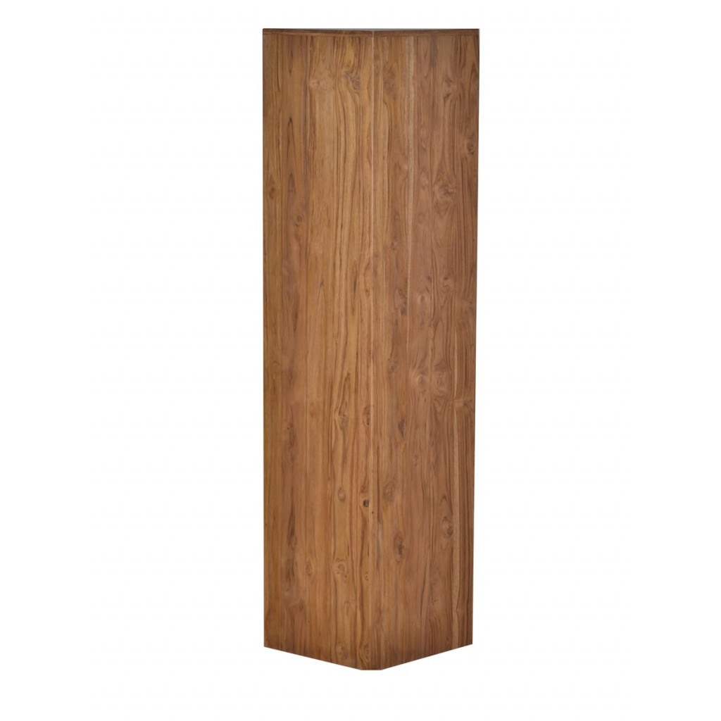 Eckvitrine Masala Modern Teak Braun