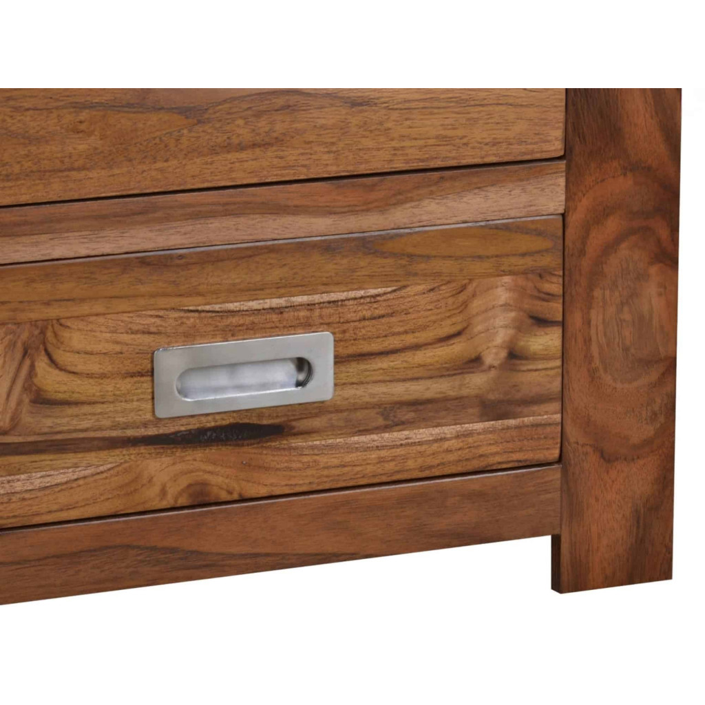 TV-Kommode Masala Modern Teak Dunkelbraun