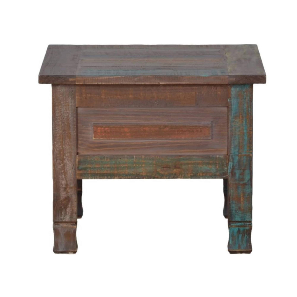 Beistelltisch Cancun Shabby Chic Massivholz Pinie Bunt