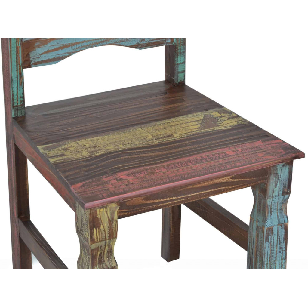Esszimmerstuhl Cancun Shabby Chic Massivholz Pinie Bunt
