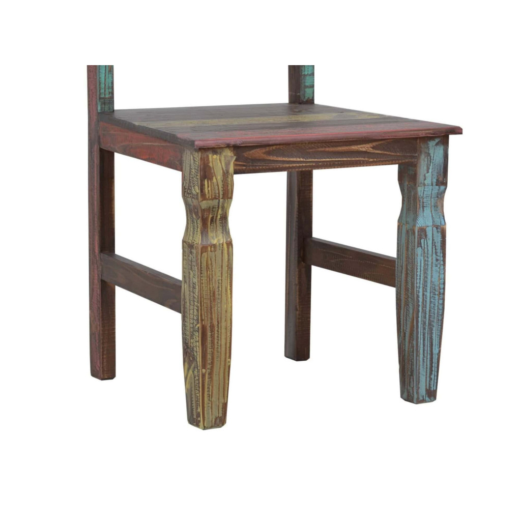 Esszimmerstuhl Cancun Shabby Chic Massivholz Pinie Bunt