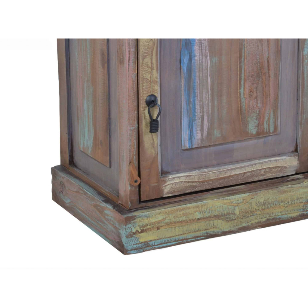 Nachttisch Cancun Shabby Chic Pinie Bunt