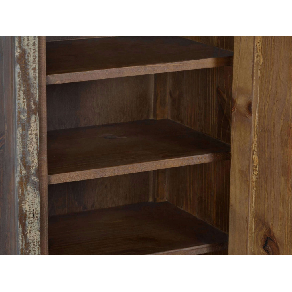 Schuhschrank Cancun Shabby Chic Massivholz Pinie Bunt