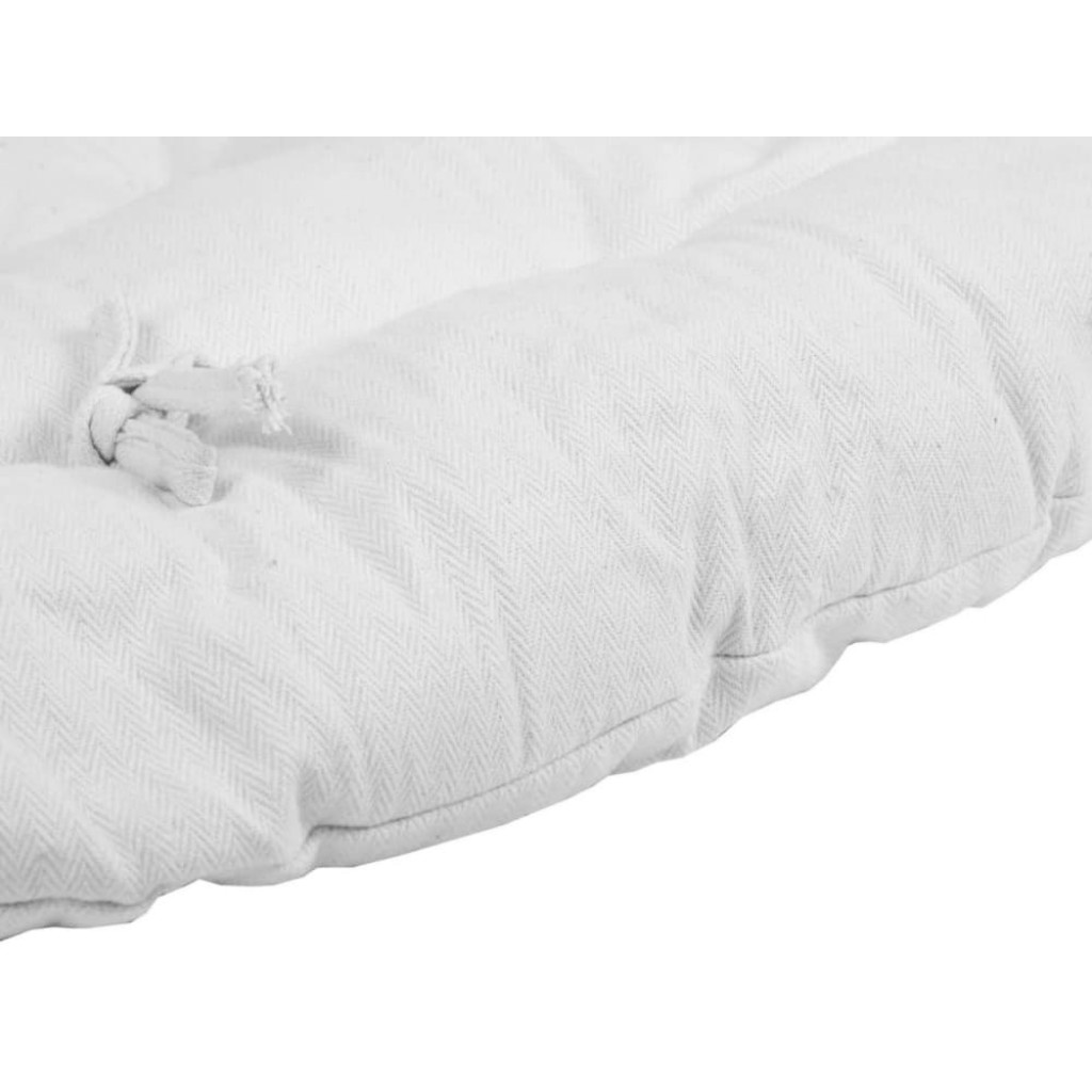Sitzkissen Rattan Modern Cremeweiß