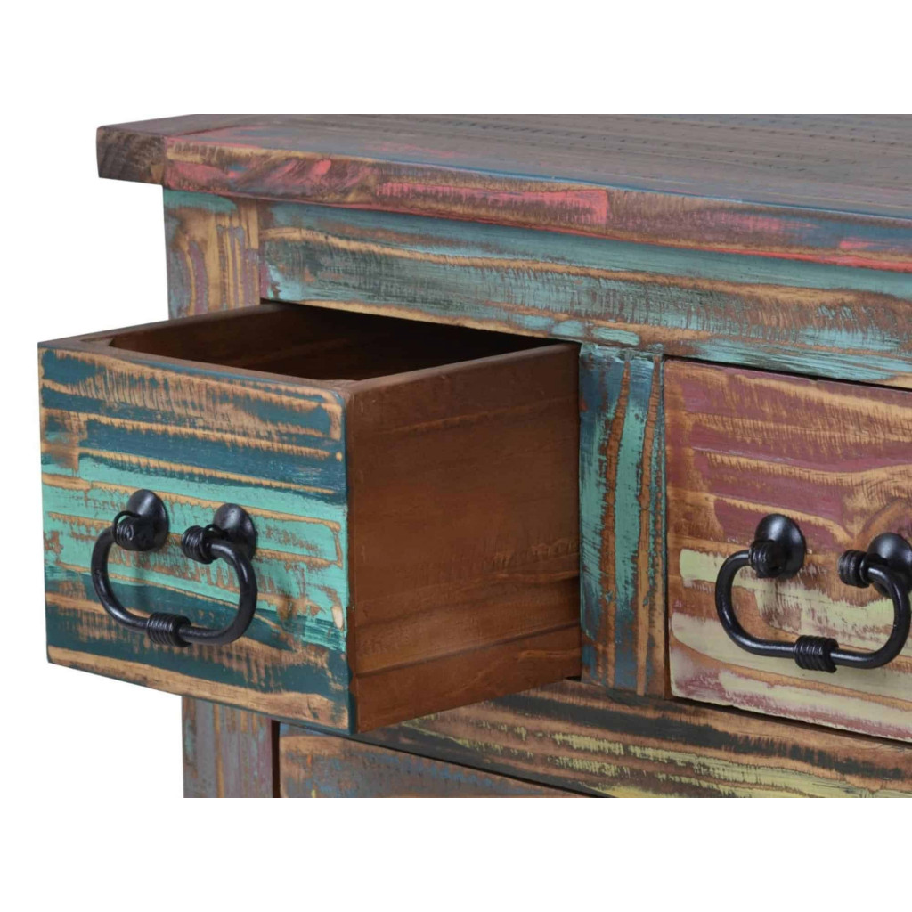 Truhentisch Cancun Shabby Chic Pinie Bunt