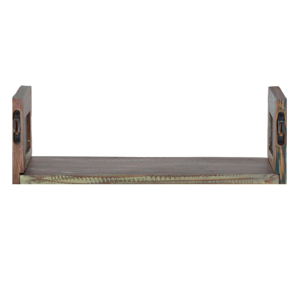 Wandregal Cancun Shabby Chic Massivholz Pinie Bunt