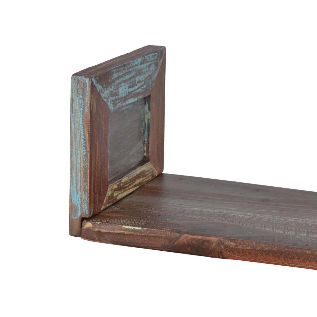 Wandregal Cancun Shabby Chic Massivholz Pinie Bunt