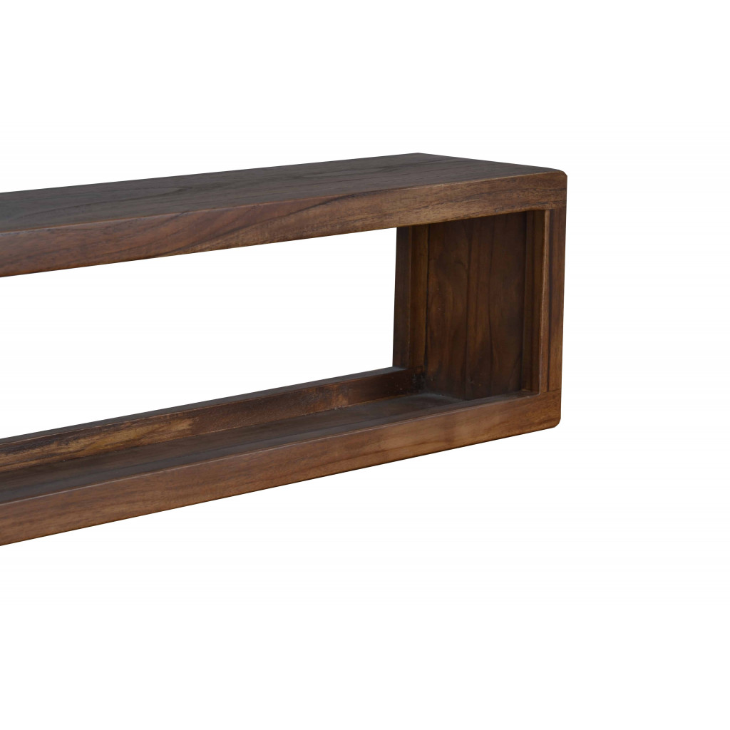 Regal Tamesi Modern Massivholz Sheesham Dunkelbraun