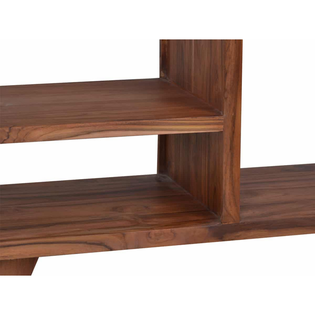 Regal Tamesi Modern Massivholz Teak Dunkelbraun