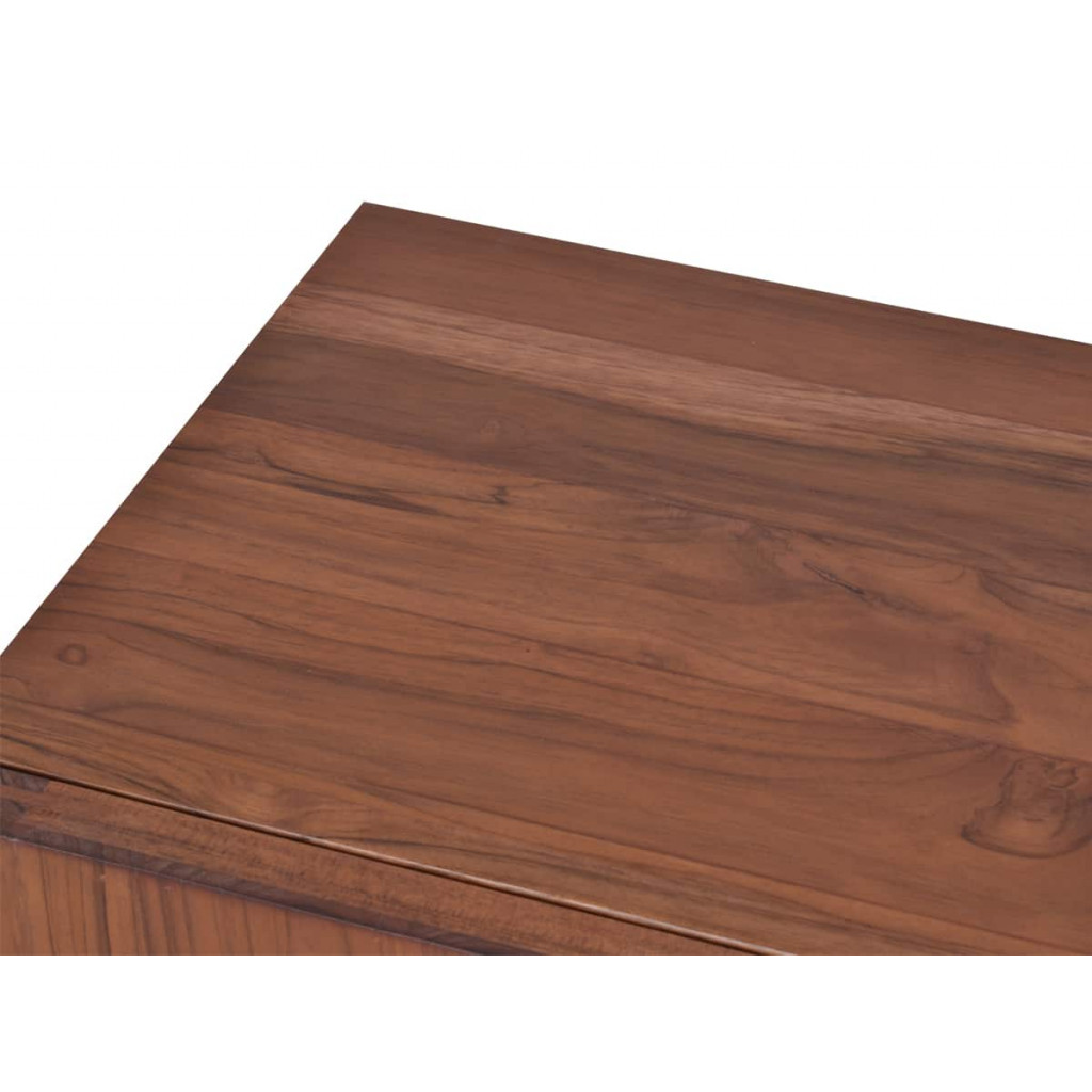 TV-Kommode Tamesi Modern Teak Dunkelbraun