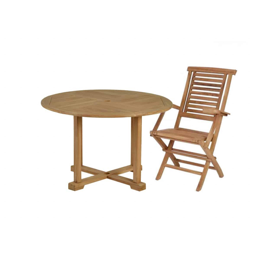 Gartentisch  Gartenmöbel Outdoor Modern Teak Honig