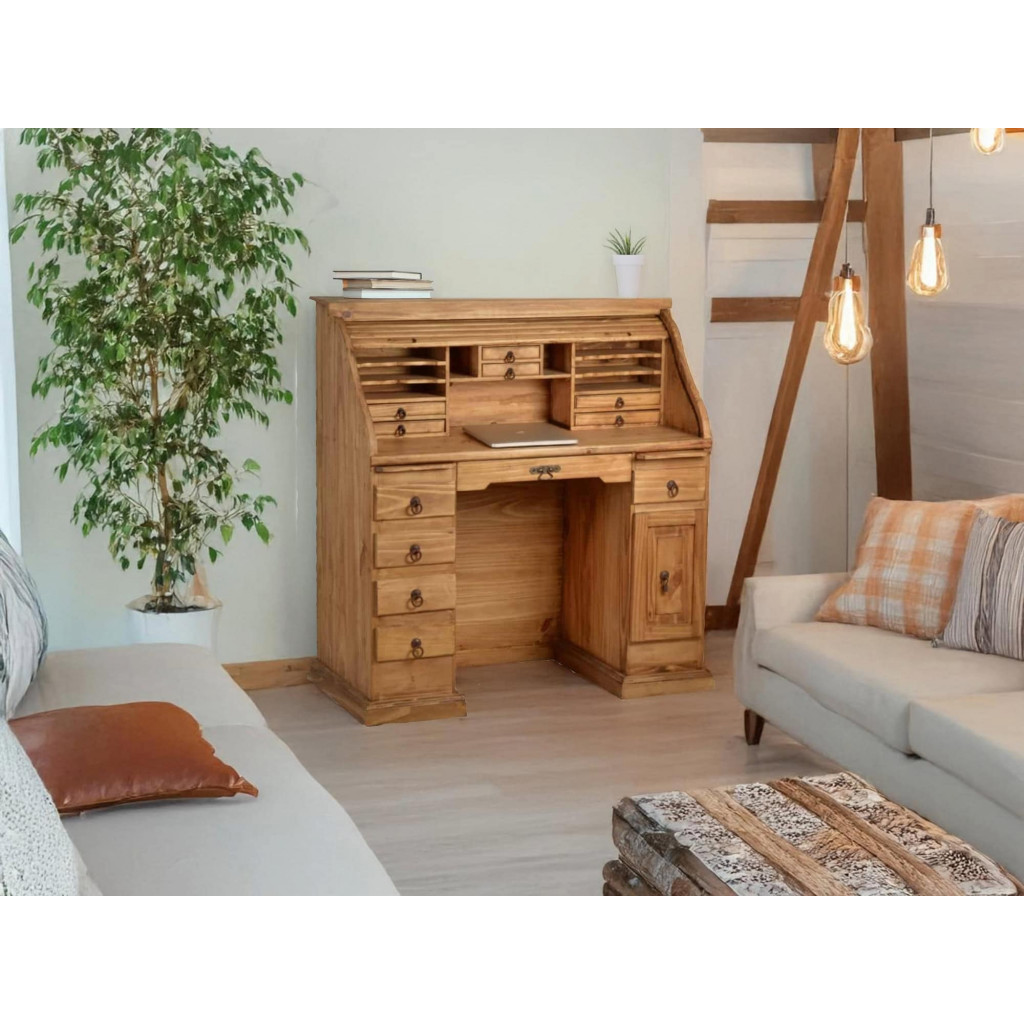 Sekretär Mexico Möbel Landhaus Pinie Honig