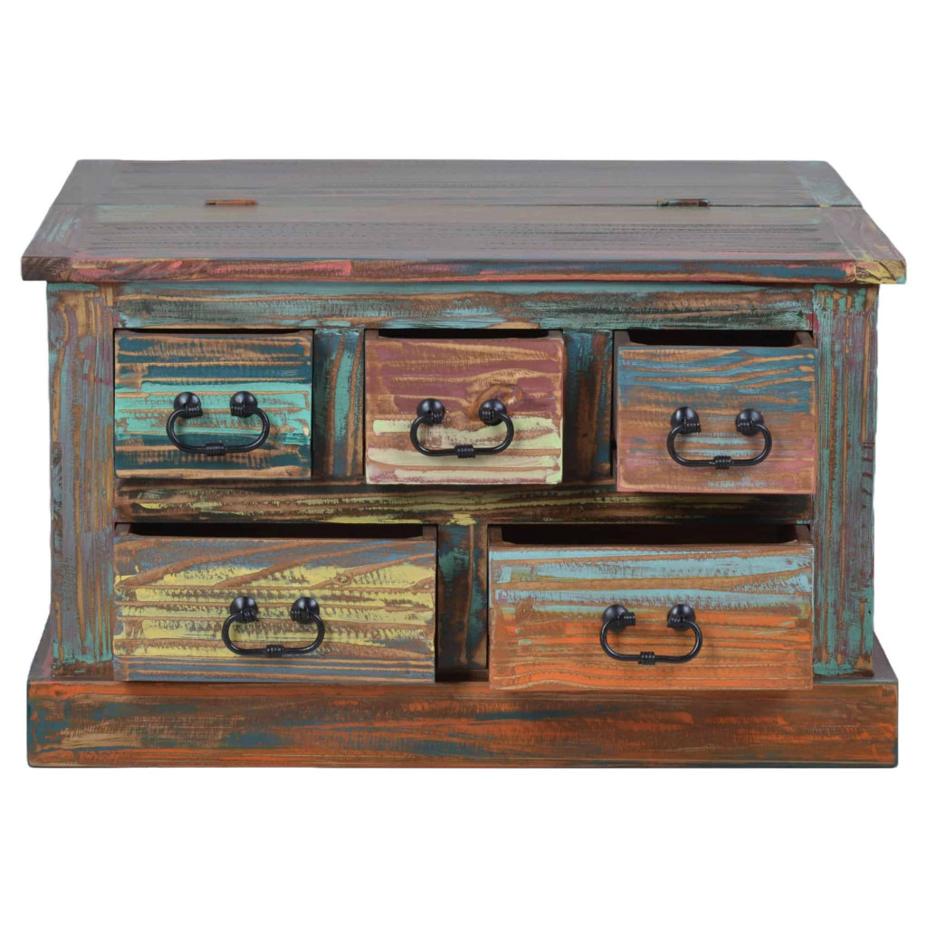 Truhentisch Cancun Shabby Chic Pinie Bunt