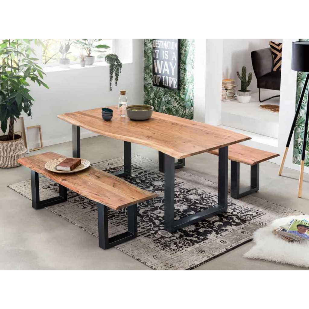 Esstisch Vanaja Modern Akazie Braun