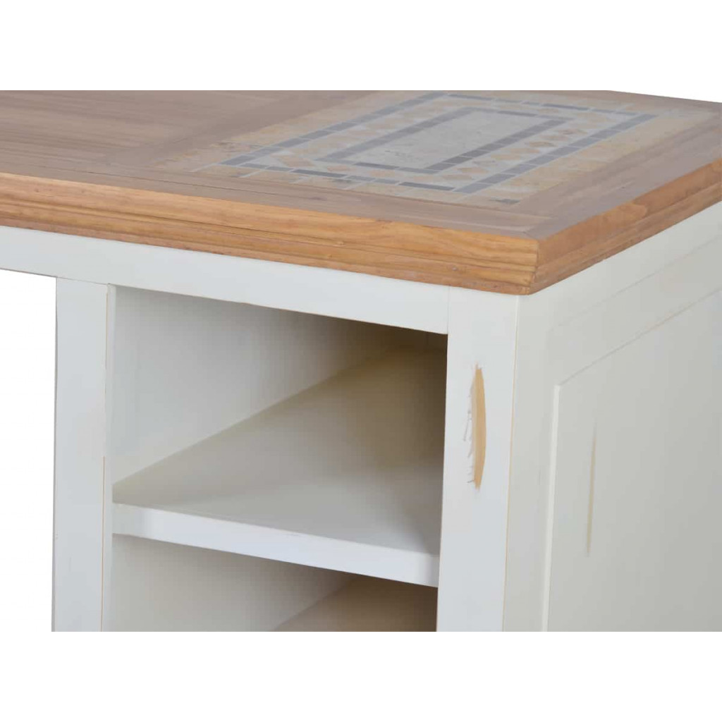 Küchenmodul Mexico Möbel Landhaus Pinie Weiß