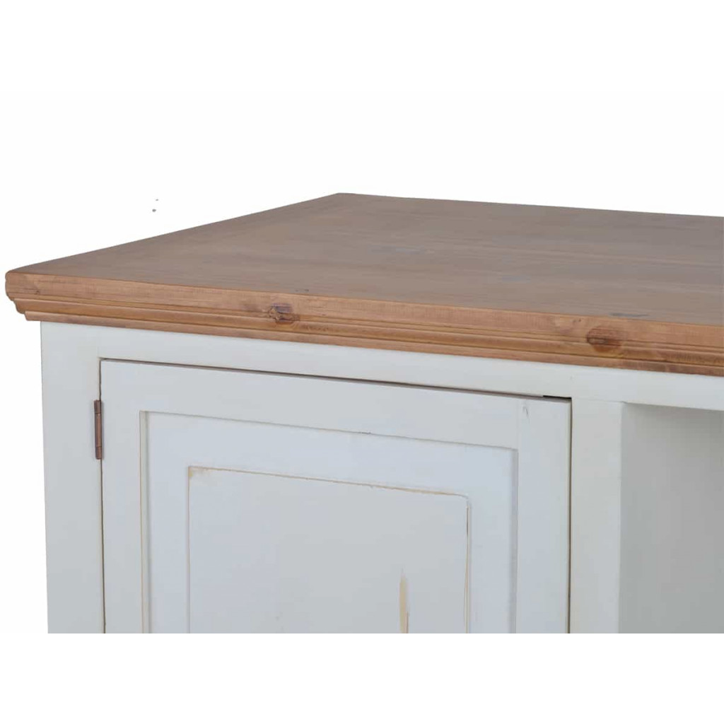 Küchenmodul Mexico Möbel Landhaus Pinie Weiß