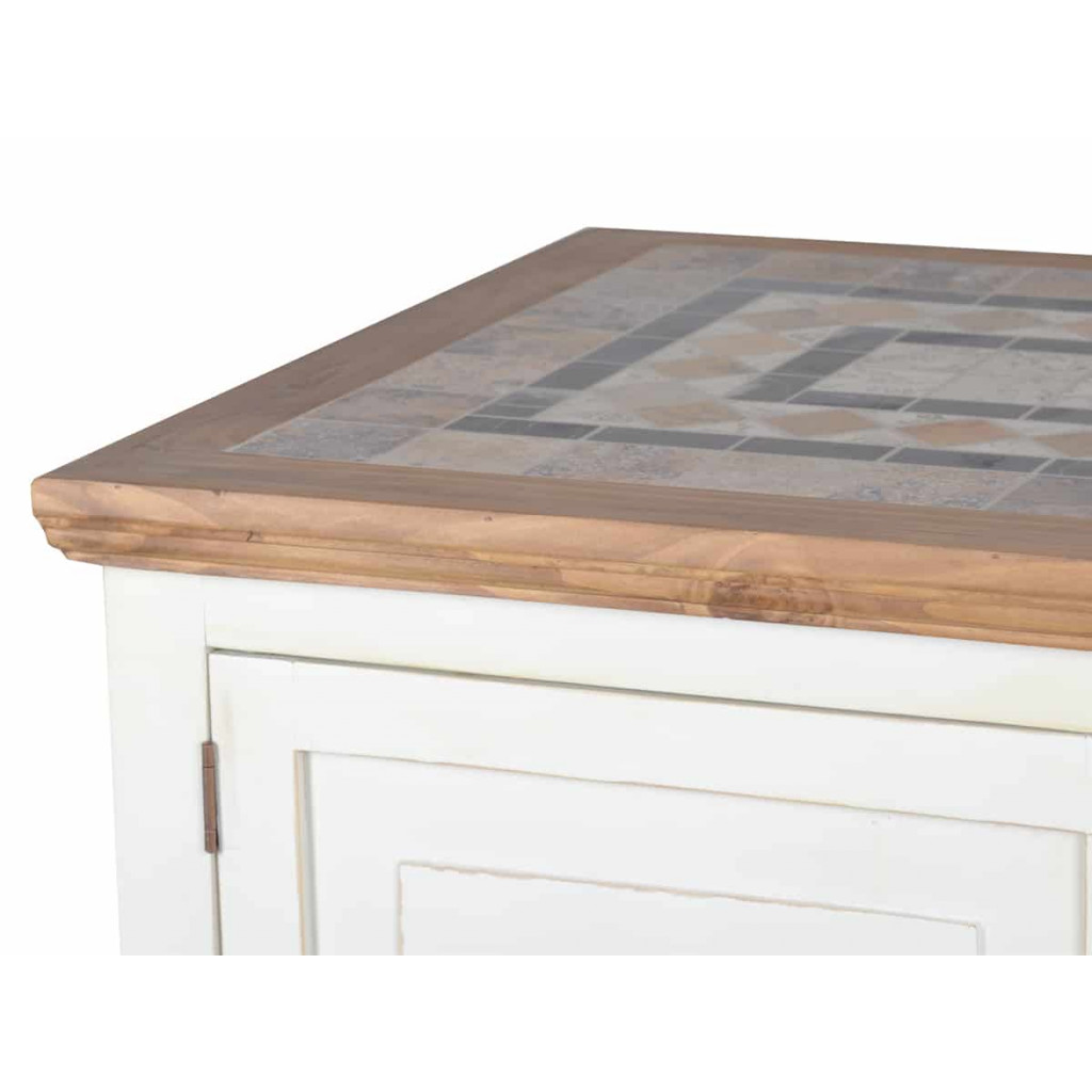 Küchenmodul Mexico Möbel Landhaus Pinie Weiß