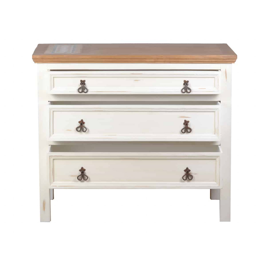 Küchenmodul Mexico Möbel Landhaus Pinie Weiß