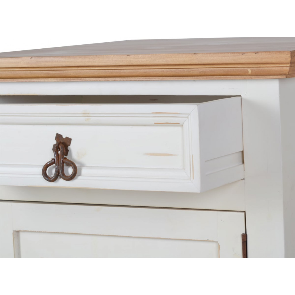 Küchenmodul Mexico Möbel Landhaus Pinie Weiß