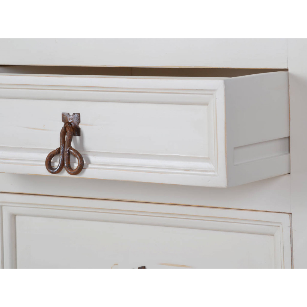 Küchenmodul Mexico Möbel Landhaus Pinie Weiß