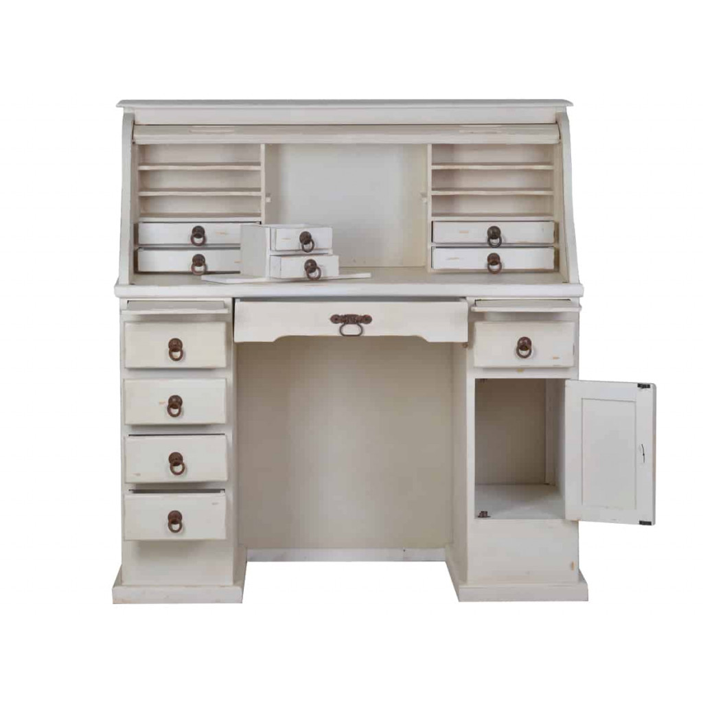 Sekretär Mexico Möbel Landhaus Pinie Weiß