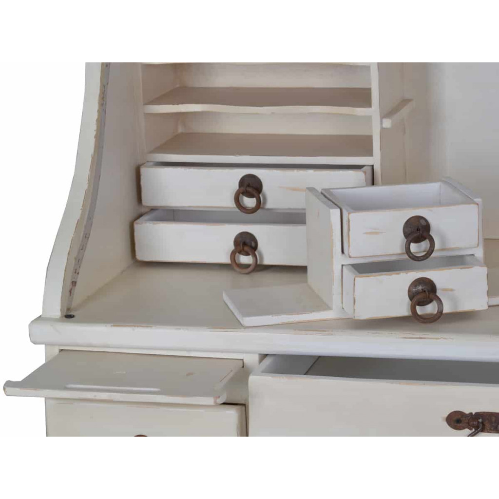 Sekretär Mexico Möbel Landhaus Pinie Weiß