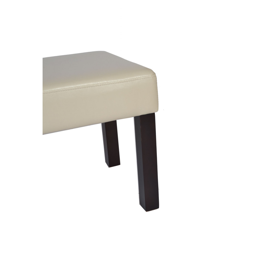 Bank  Modern Rubberwood (Kautschuk) Beige