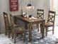 Esstisch  Shabby Chic Massivholz Recycletes Holz Braun