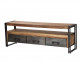 Lowboard Madras Modern Massivholz Metall Akazie Braun