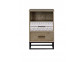 Nachttisch Benton Modern MDF Metall Braun