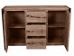 Sideboard  Modern Massivholz Metall Akazie Akazie natur