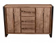 Sideboard  Modern Massivholz Metall Akazie Akazie natur