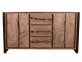 Sideboard  Modern Massivholz Metall Akazie Akazie natur