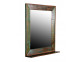 Spiegel  Shabby Chic Massivholz Recycletes Holz Braun