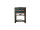 Telefontisch  Shabby Chic Massivholz Recycletes Holz Braun
