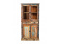 Vitrine  Shabby Chic Massivholz Recycletes Holz Braun