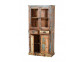 Vitrine  Shabby Chic Massivholz Recycletes Holz Braun