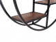 Wandregal Madras Modern Massivholz Metall Mango Braun